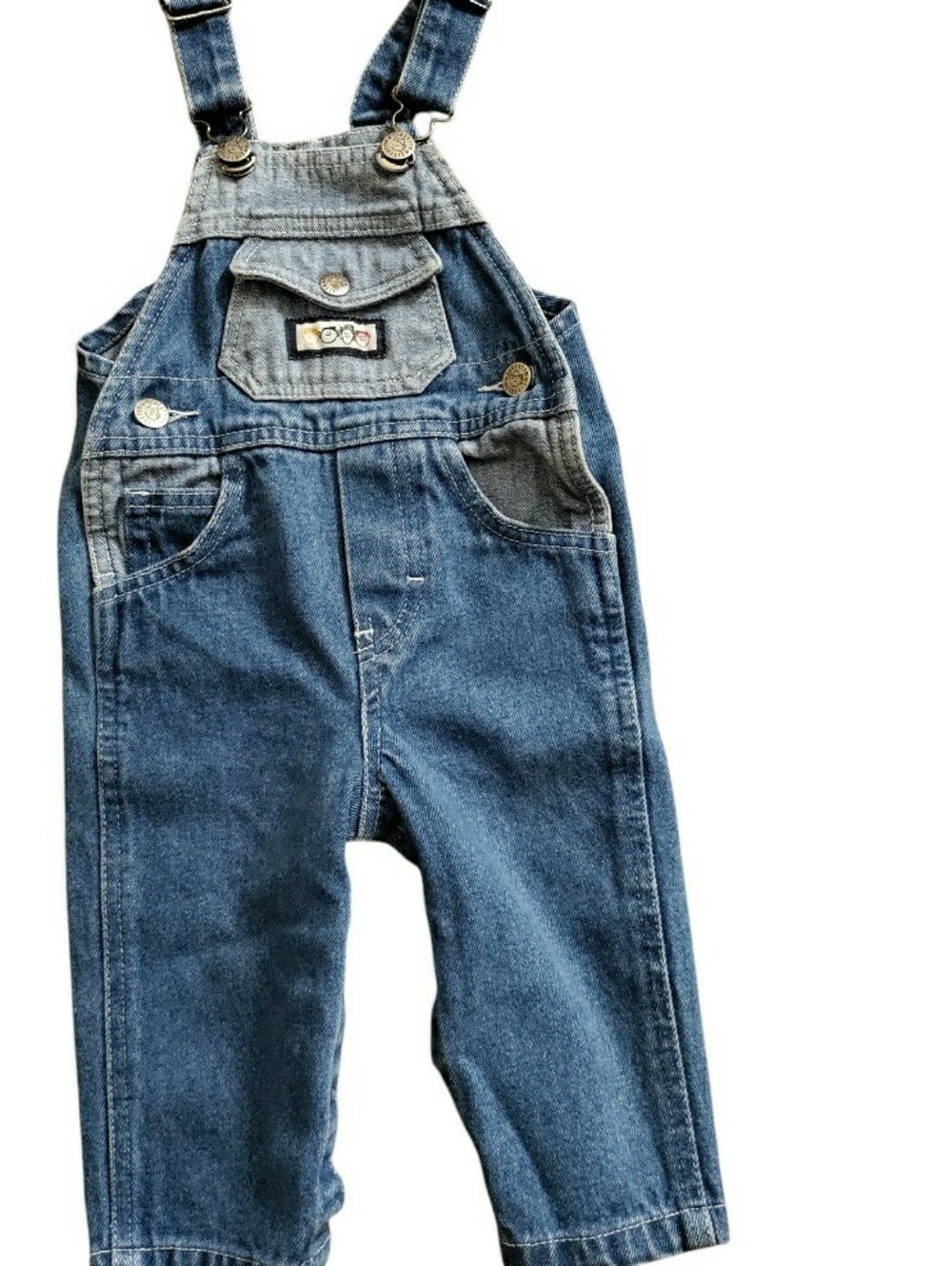 Vintage Liberty Denim Bib Overalls Blue Jean Patchwork Adjustable